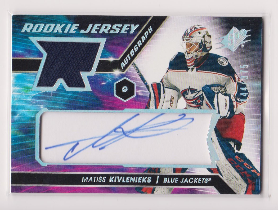 (image for) 2020-21 SPx Rookie Jersey Autographs #MK Matiss Kivlenieks